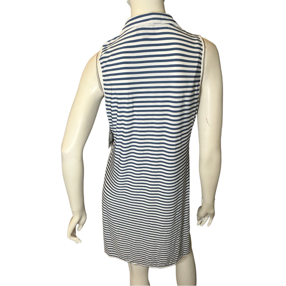 Ivy Lane Stripe Dress Navy White Mod Small - Picture 6 of 13